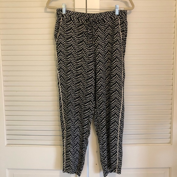 Splendid Black and White Pattern Joggers - M - Picture 2 of 7